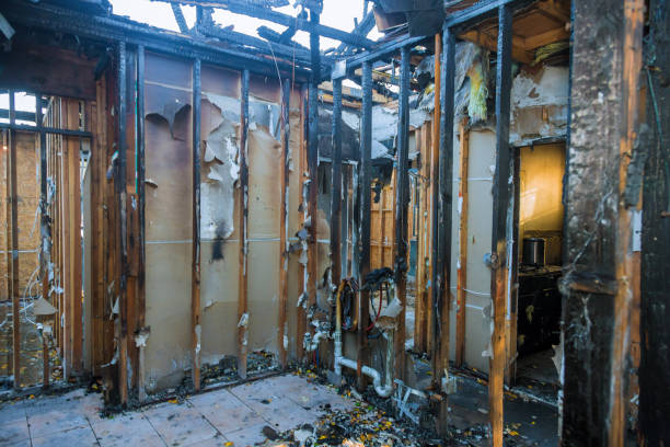 Professional Emergency Fire Cleanup technician working in Absecon, NJ